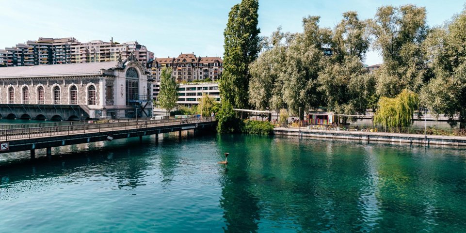 Quai du Seujet à Genève