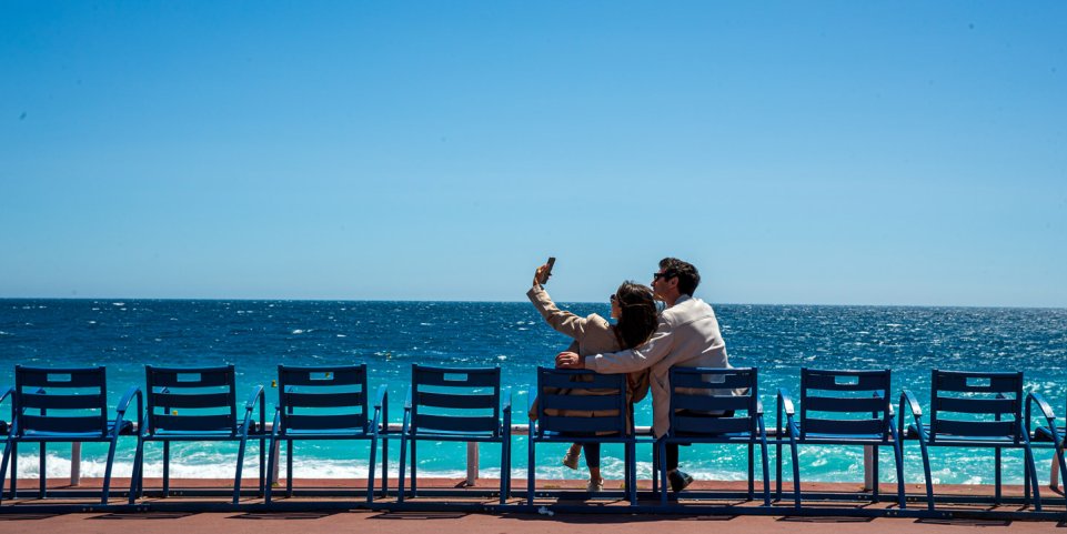 Sur la Promenade des Anglais à Nice
