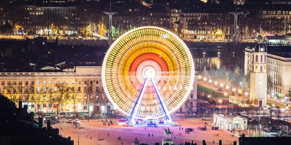 Lyon, Place Bellecour, grande roue
