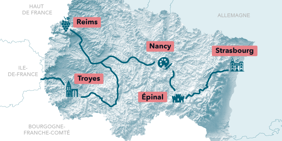 Carte TER Grand Est