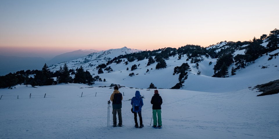 Montagnes du Jura enneigées