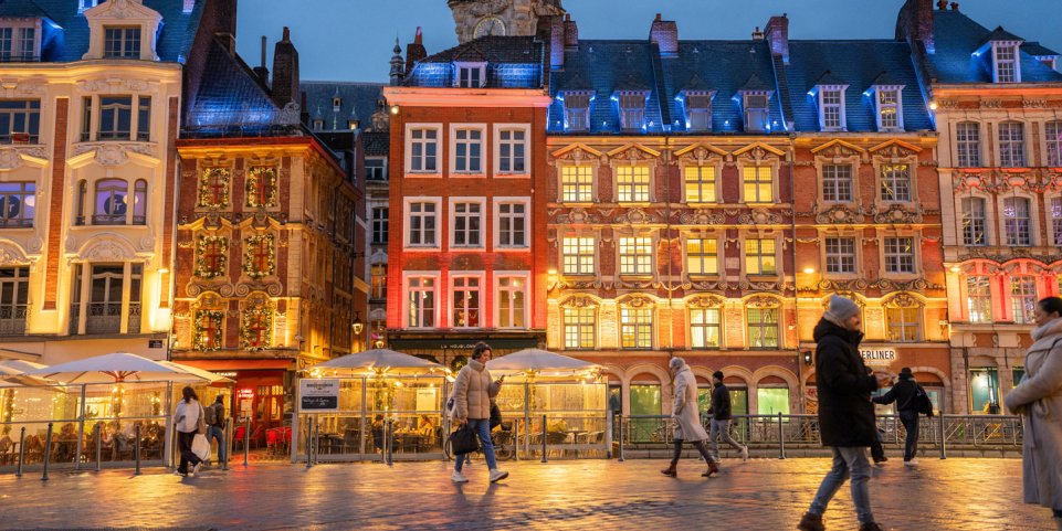 Grand Place de Lille à Noël