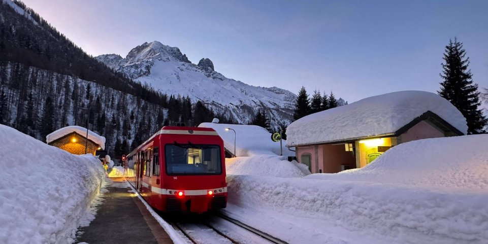 Train Mont-Blanc Express à Montroc
