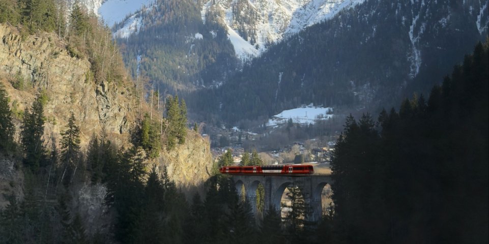 Train Mont-Blanc Express paysage