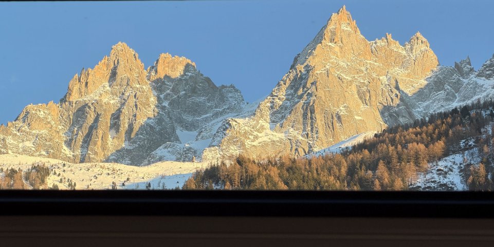 Vue depuis le train Mont-Blanc Express