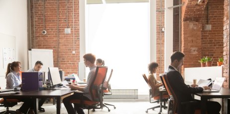 Bureau coworking travail entreprise pro