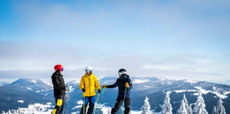 Ski alpin à la Station de Métabief - Montagnes du Jura