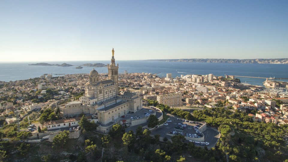 Vue sur la basilique Notre Dame