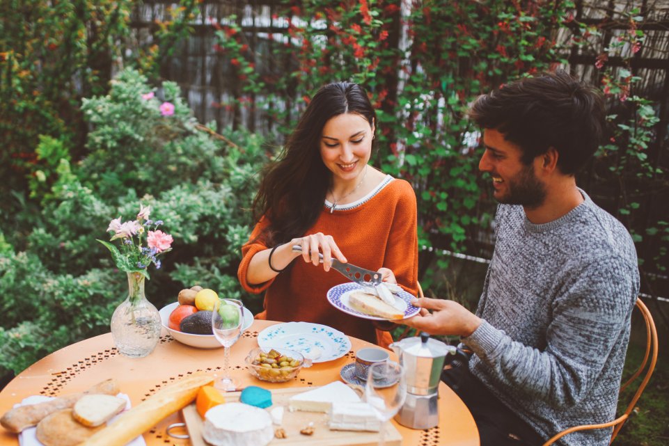 amis brunch terasse