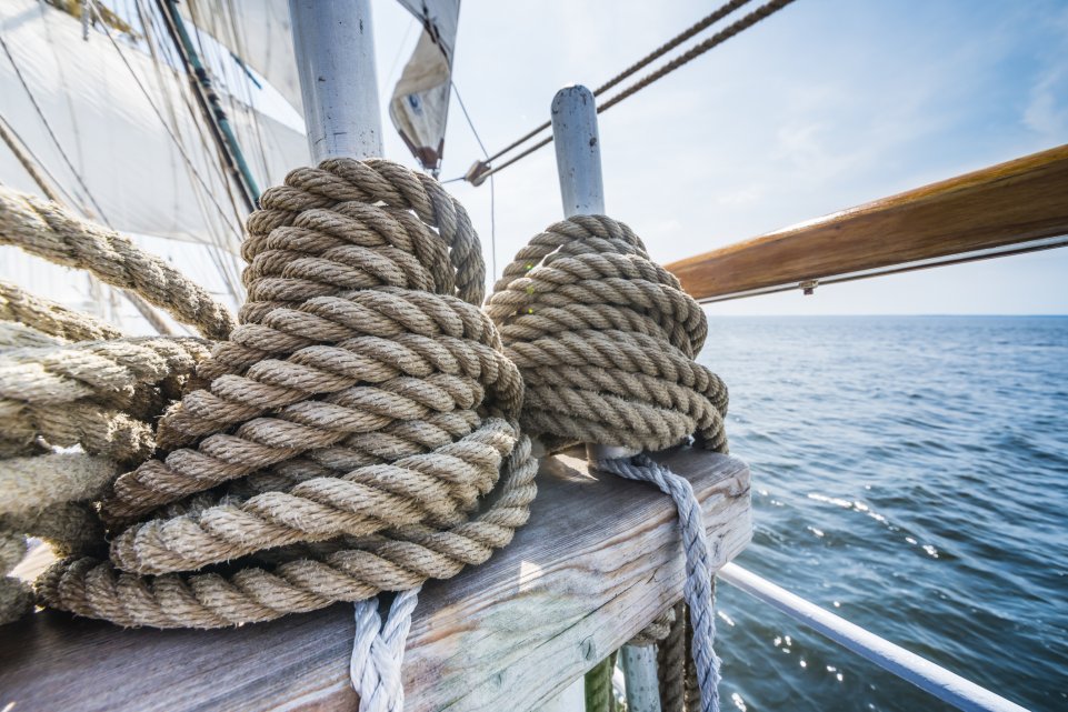 voile bateau noeud corde 