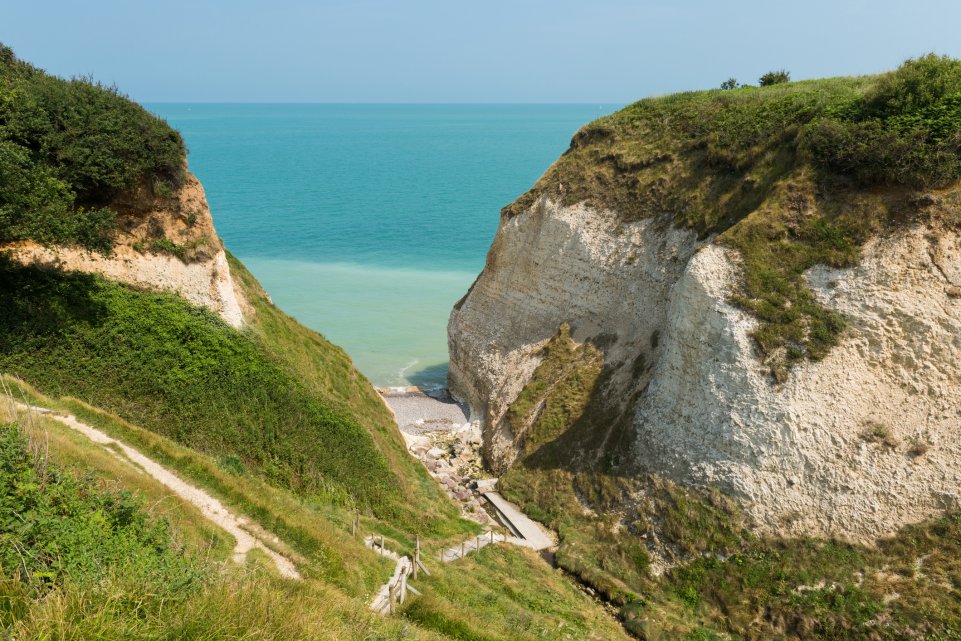 crique falaises normandie 