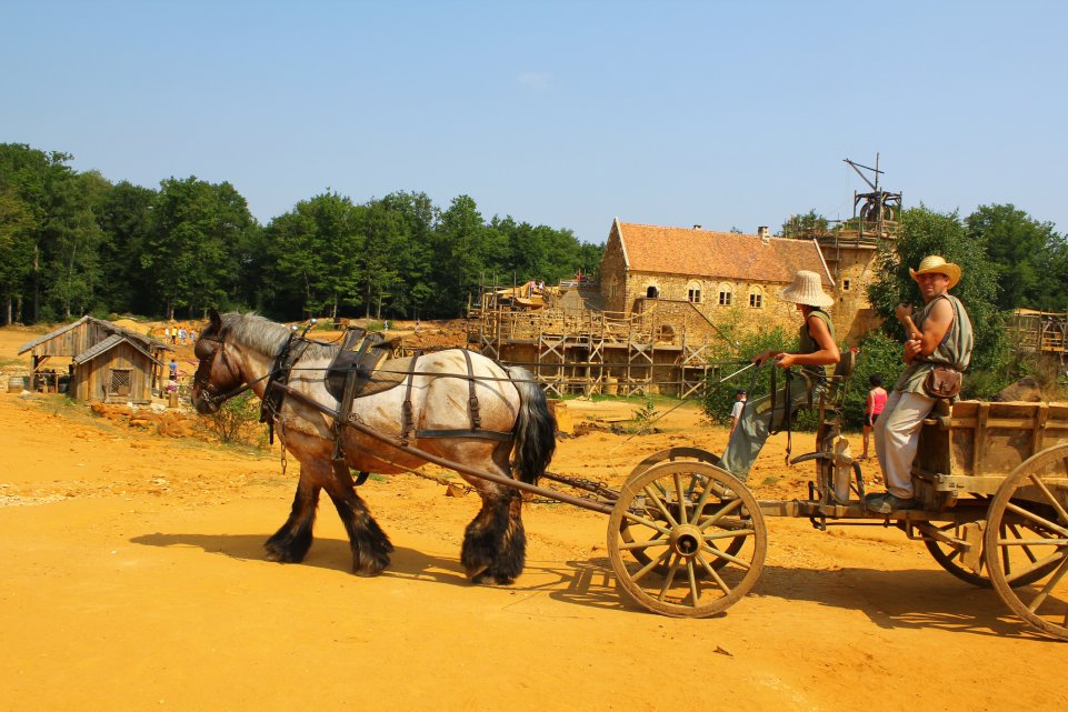 Le chantier du Château de Guédelon