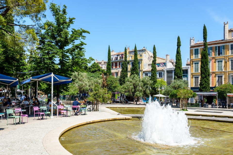 La fontaine du Cours Julien à Marseille