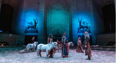 Un spectacle équestre dans les écuries de Chantilly