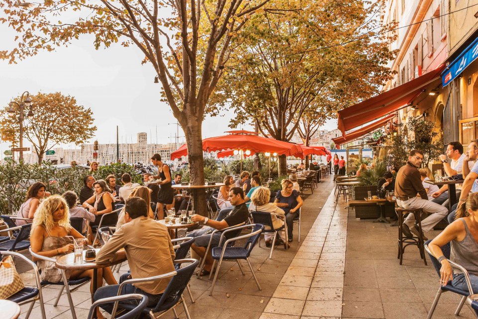 terrasse du vieux port Marseille 
