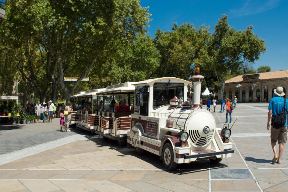 Petit train de Montpellier, place de la Comédie