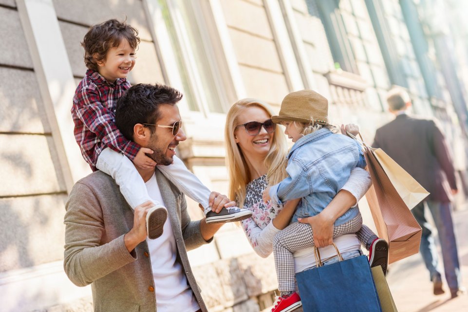 shopping famille 