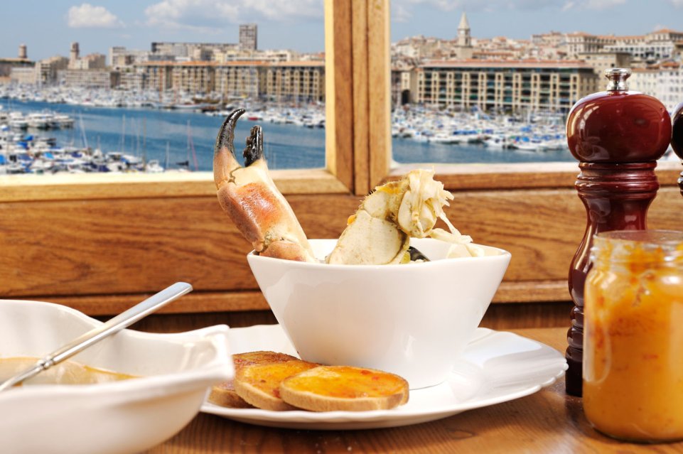 bouillabaisse avec vue sur Marseille