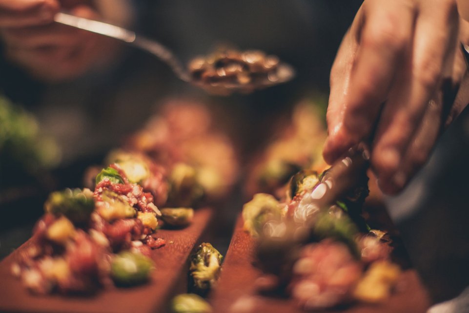 préparation de tapas