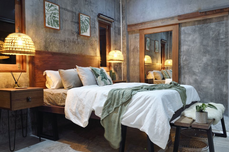 Chambre hôtel décoration épurée