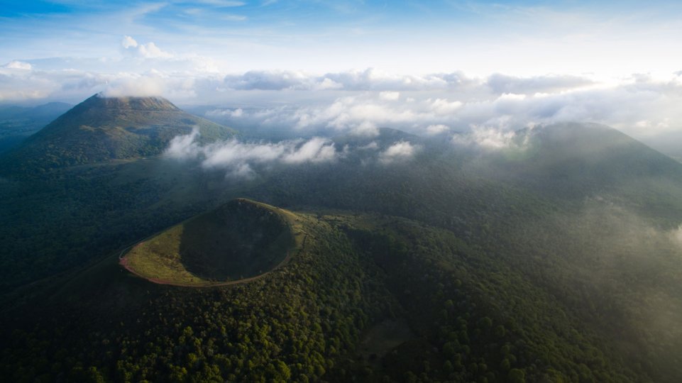 volcan vu du ciel