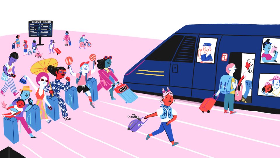 Illustration sur le quai de Camille de Cussac
