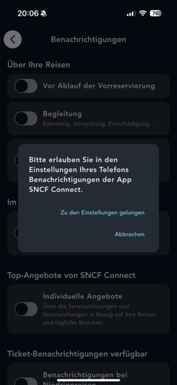 Lassen Sie Benachrichtigungen zu