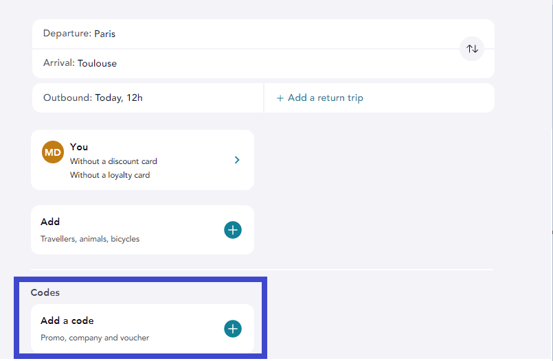 Discount codes | FAQ sncf-connect.com BE