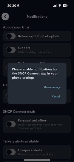 Allow notifications