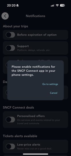 Allow notifications