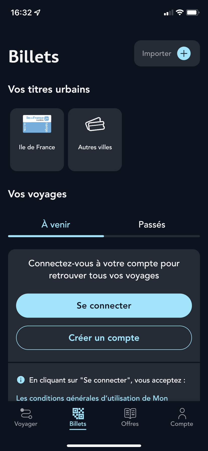 image page accueil onglet billet